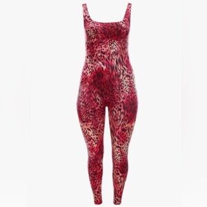 YITTY Kitty Headliner Shaping Catsuit Pink Leopard